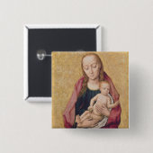 Madonna en Child 2 Vierkante Button 5,1 Cm (Voorkant /achterkant)