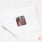 Madonna en Child 2 Vierkante Sticker (Envelop)