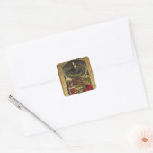 Madonna en Child 2 Vierkante Sticker (Envelop)