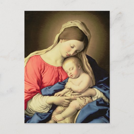 Madonna en Child 3 Briefkaart (Voorkant)