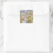Madonna en Child 3 Vierkante Sticker (Tas)