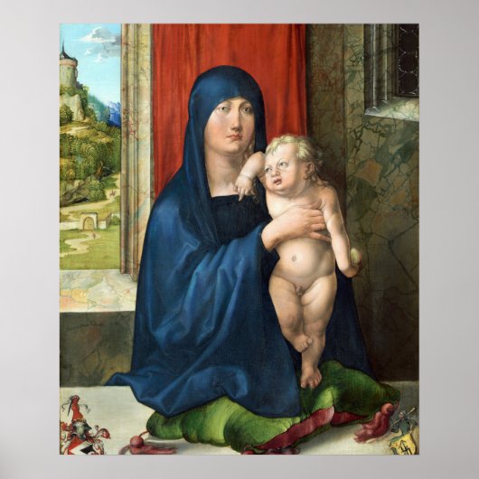 Madonna en Child - Albrecht Durer - c1496 Poster (Voorkant)