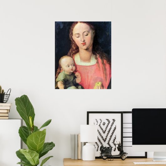 Madonna en Child - Albrecht Durer - c1526 Poster (Thuiskantoor)