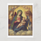 Madonna en Child and child in Glory, c.1520 (olie) Briefkaart (Voorkant)