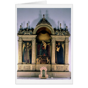 Madonna en Child and Saints (triptych altarstuk)