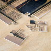 Madonna en Child and Saints (triptych altarstuk) Legpuzzel (Zijkant)
