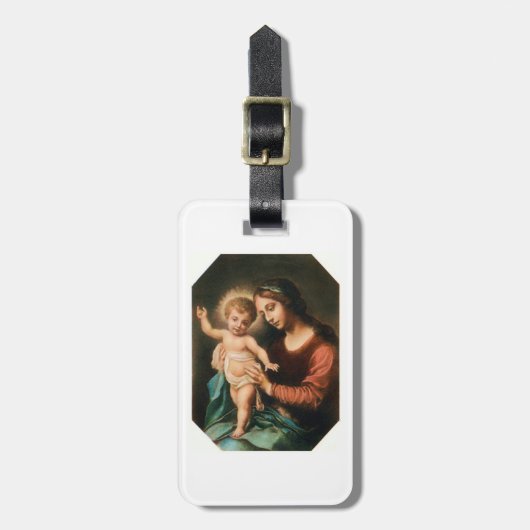 Madonna en Child Bagagelabel (Voorkant verticaal)