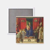 Madonna en Child (Barbarigo Altarpart) 1488 Magneet (Voorkant / Achterkant)