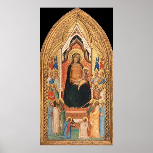 Madonna en Child - Bernardo Daddi Fine Art Poster (Voorkant)