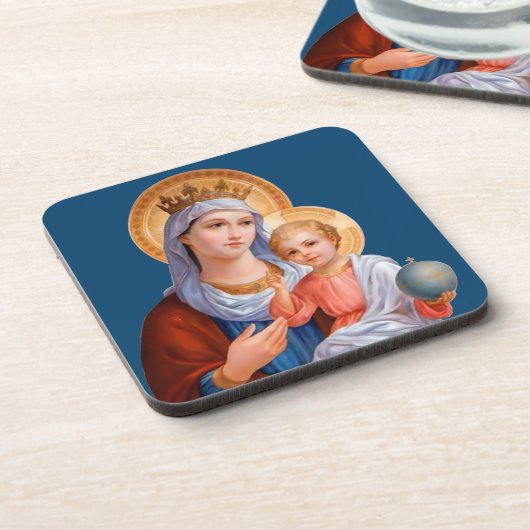 Madonna en Child Bier Onderzetter (Linkerzijde)
