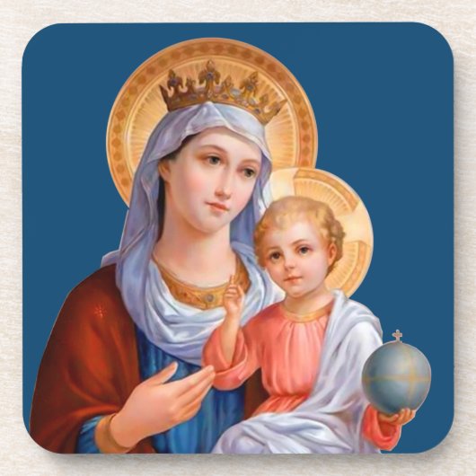 Madonna en Child Bier Onderzetter (Voorkant)