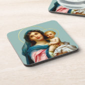 Madonna en Child Bier Onderzetter (Linkerzijde)