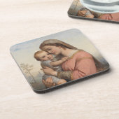Madonna en Child Bier Onderzetter (Linkerzijde)