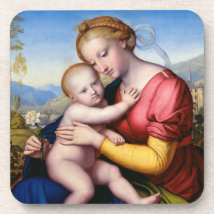 Madonna en Child Bier Onderzetter