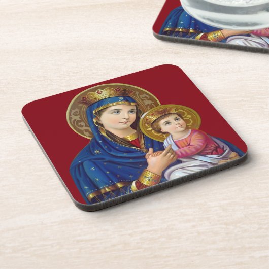 Madonna en Child Bier Onderzetter (Linkerzijde)