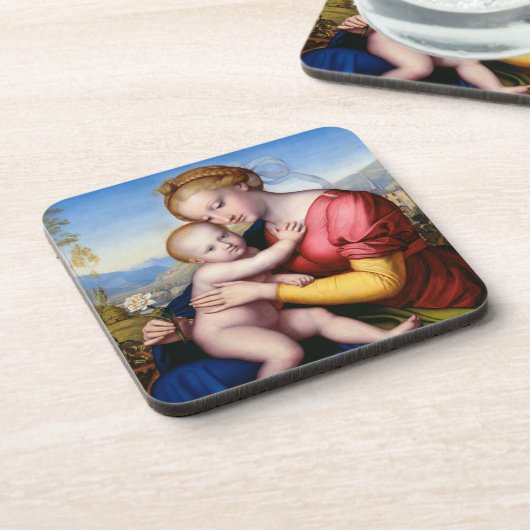 Madonna en Child Bier Onderzetter (Linkerzijde)