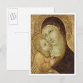 Madonna en Child Briefkaart (Voorkant / Achterkant)
