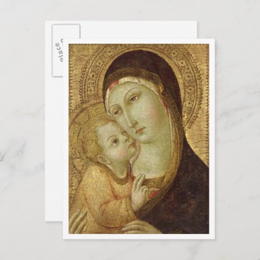 Madonna en Child Briefkaart (Voorkant / Achterkant)
