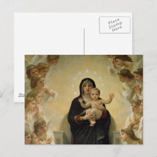 Madonna en Child Briefkaart (Voorkant / Achterkant)