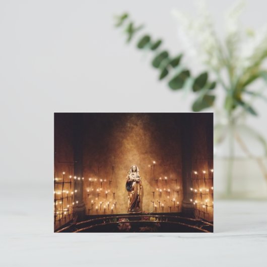 Madonna en Child Briefkaart (Staand voorkant)