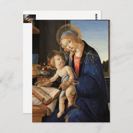 Madonna en Child Briefkaart (Voorkant / Achterkant)