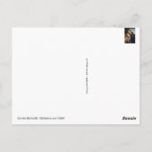 Madonna en Child Briefkaart (Achterkant)