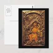 Madonna en Child Briefkaart (Voorkant / Achterkant)