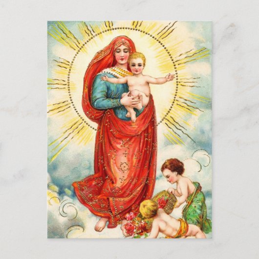 Madonna en Child Briefkaart (Voorkant)