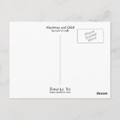 Madonna en Child Briefkaart (Achterkant)