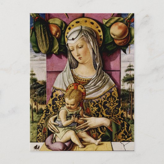 Madonna en Child Briefkaart (Voorkant)