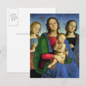 Madonna en Child Briefkaart (Voorkant / Achterkant)
