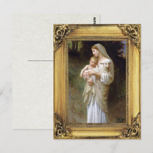 Madonna en Child Briefkaart (Voorkant / Achterkant)