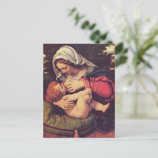 Madonna en Child Briefkaart (Staand voorkant)