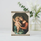 Madonna en Child Briefkaart (Staand voorkant)