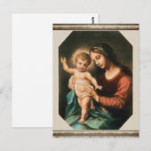 Madonna en Child Briefkaart (Voorkant / Achterkant)