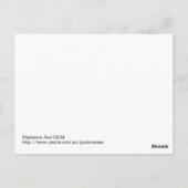 Madonna en Child Briefkaart (Achterkant)