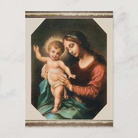 Madonna en Child Briefkaart (Voorkant)