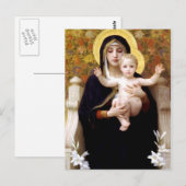 Madonna en Child Briefkaart (Voorkant / Achterkant)