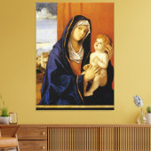 Madonna en Child by Giovanni Bellini Canvas Afdruk (Insitu (Woonkamer))