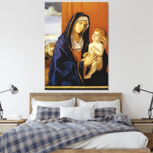 Madonna en Child by Giovanni Bellini Canvas Afdruk (Insitu (Slaapkamer))