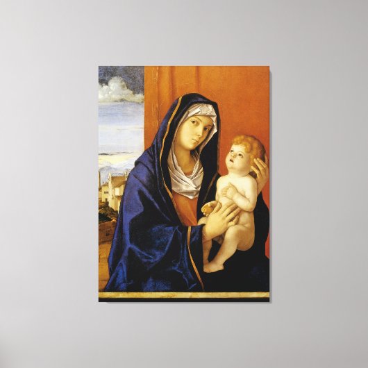 Madonna en Child by Giovanni Bellini Canvas Afdruk (Voorkant)