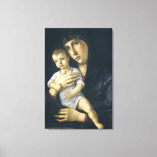 Madonna en Child by Giovanni Bellini Canvas Afdruk (Voorkant)