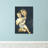 Madonna en Child by Giovanni Bellini Canvas Afdruk (Insitu (Houten vloer))