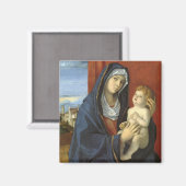 Madonna en Child by Giovanni Bellini Magneet (Voorkant / Achterkant)