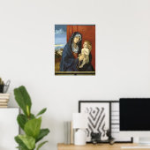 Madonna en Child by Giovanni Bellini Poster (Thuiskantoor)