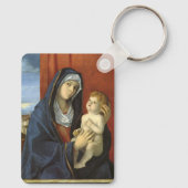 Madonna en Child by Giovanni Bellini Sleutelhanger (Achterkant)