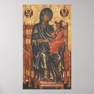 Madonna en Child - Byzantine Fine Art Poster