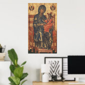 Madonna en Child - Byzantine Fine Art Poster (Thuiskantoor)
