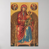 Madonna en Child - Byzantine Fine Art Poster (Voorkant)