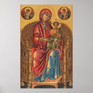 Madonna en Child - Byzantine Fine Art Poster